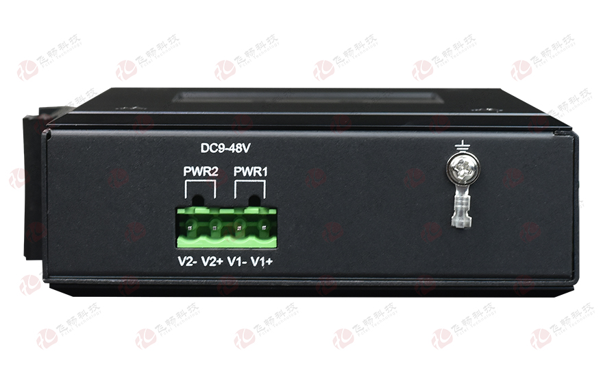 飛暢科技-網管型 工業(yè)級1光4電百兆光纖收發(fā)器